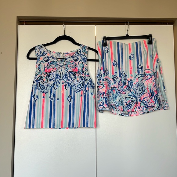 Lilly Pulitzer Dresses & Skirts - Lilly Pulitzer two piece skort and tank top set